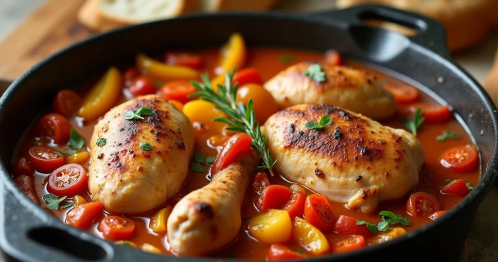 Recette Poulet Basquaise Cocotte