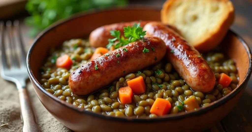 Recette Saucisses Lentilles