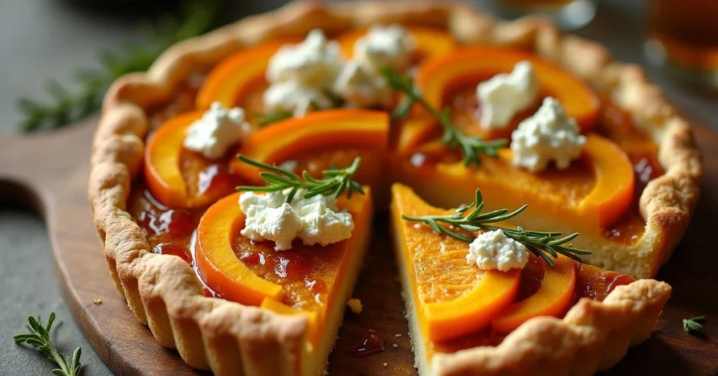 tarte butternut chèvre