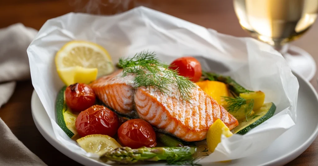 Saumon papillote four