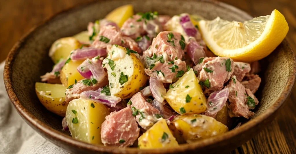 Salade pomme de terre thon