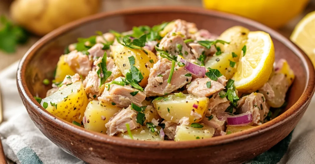 Salade de pommes de terres au thon