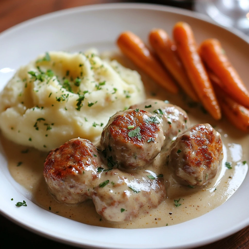 boudin blanc en sauce