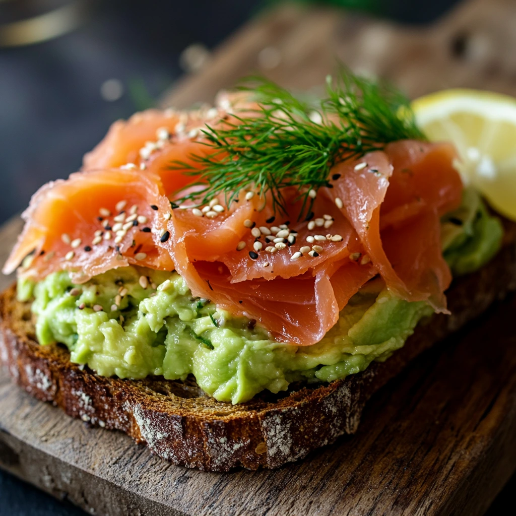 Tartine saumon avocat