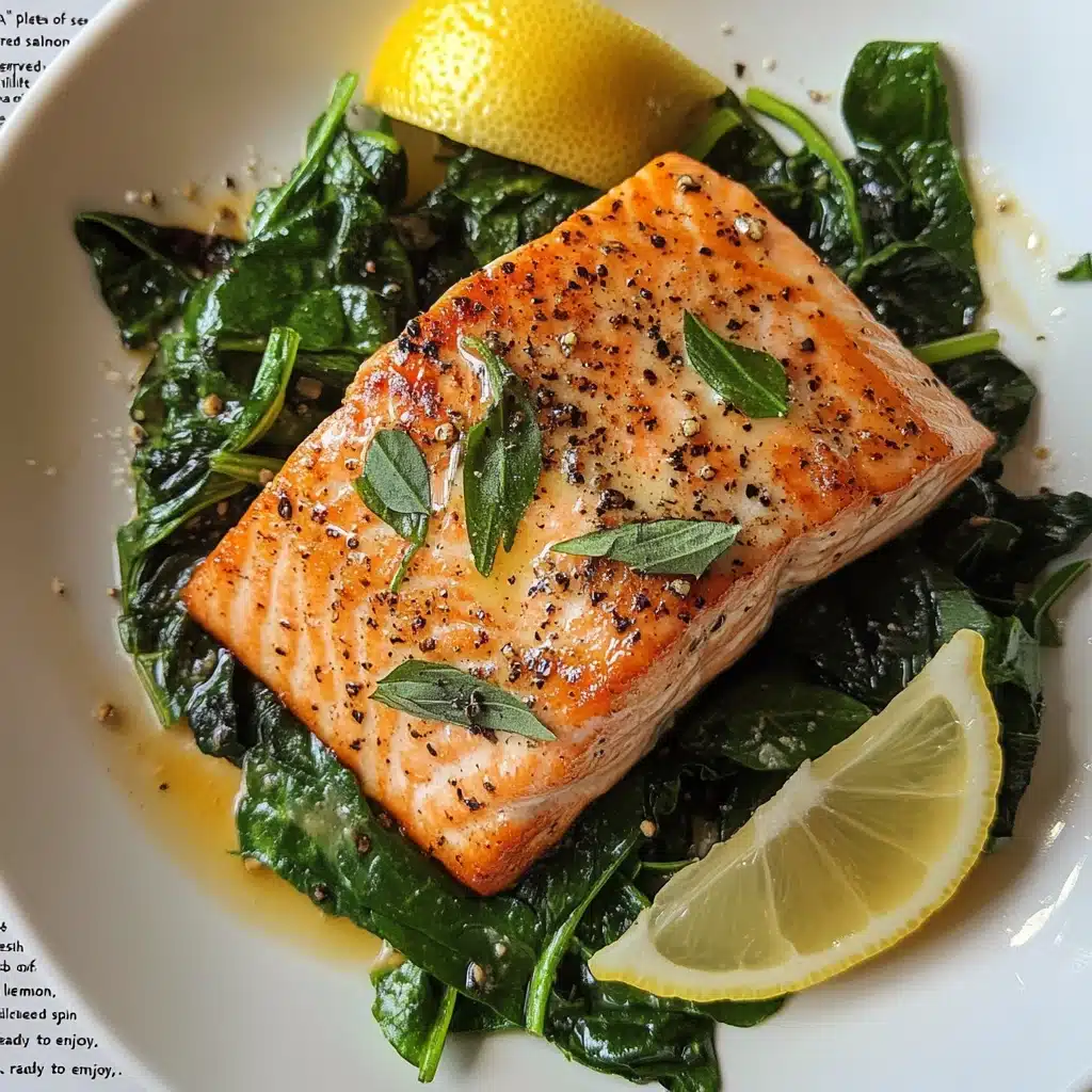 recette saumon aux épinards