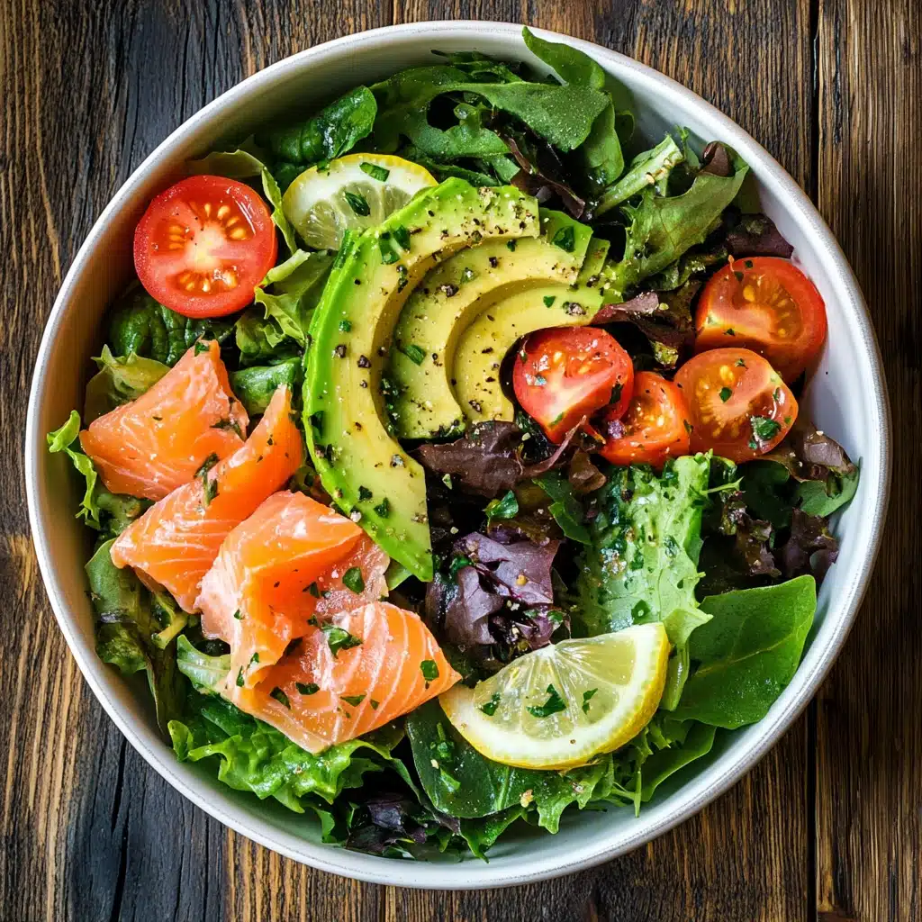 Salade saumon fumé