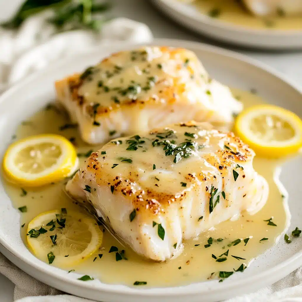 dos de cabillaud sauce citron