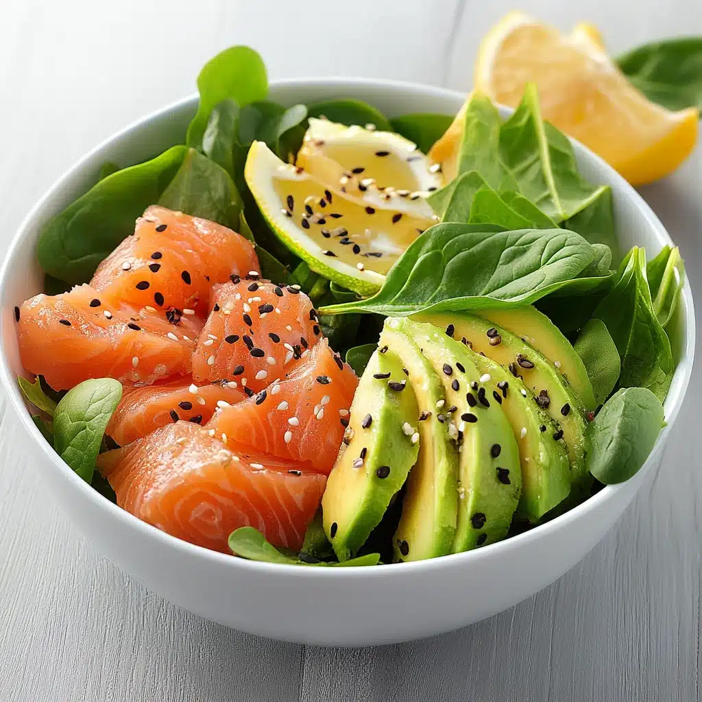 salade au saumon fumé