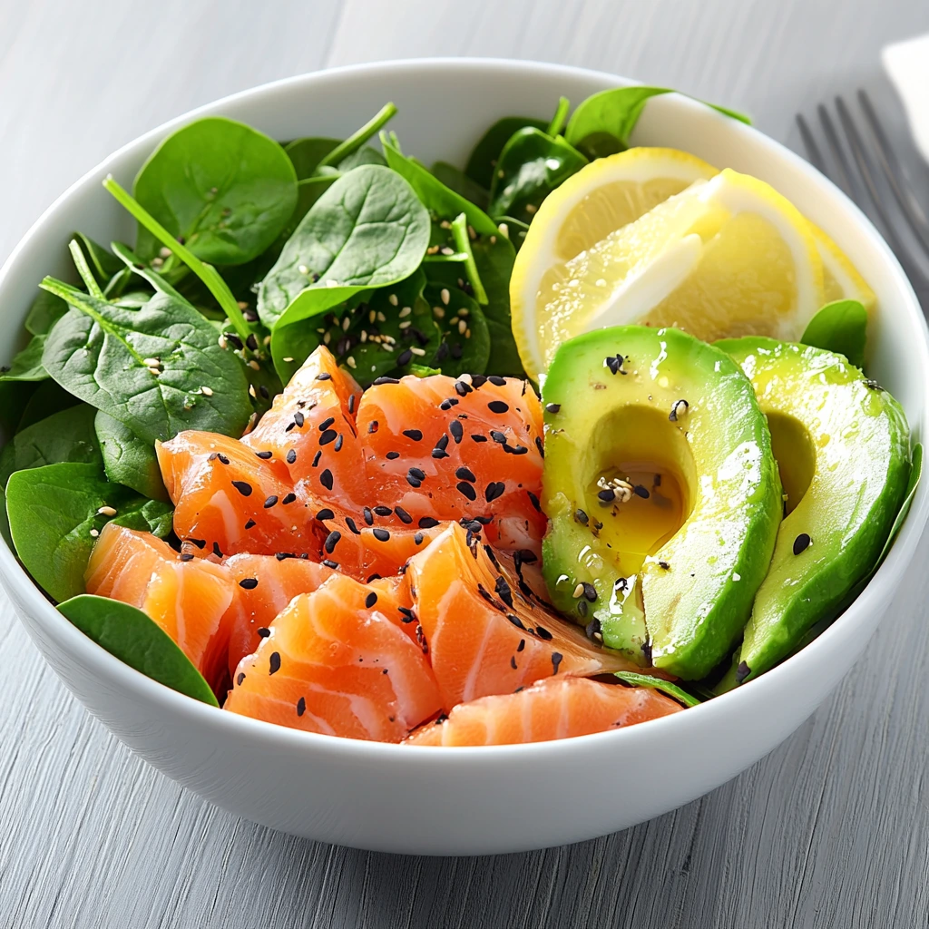 salade saumon fumé avocat