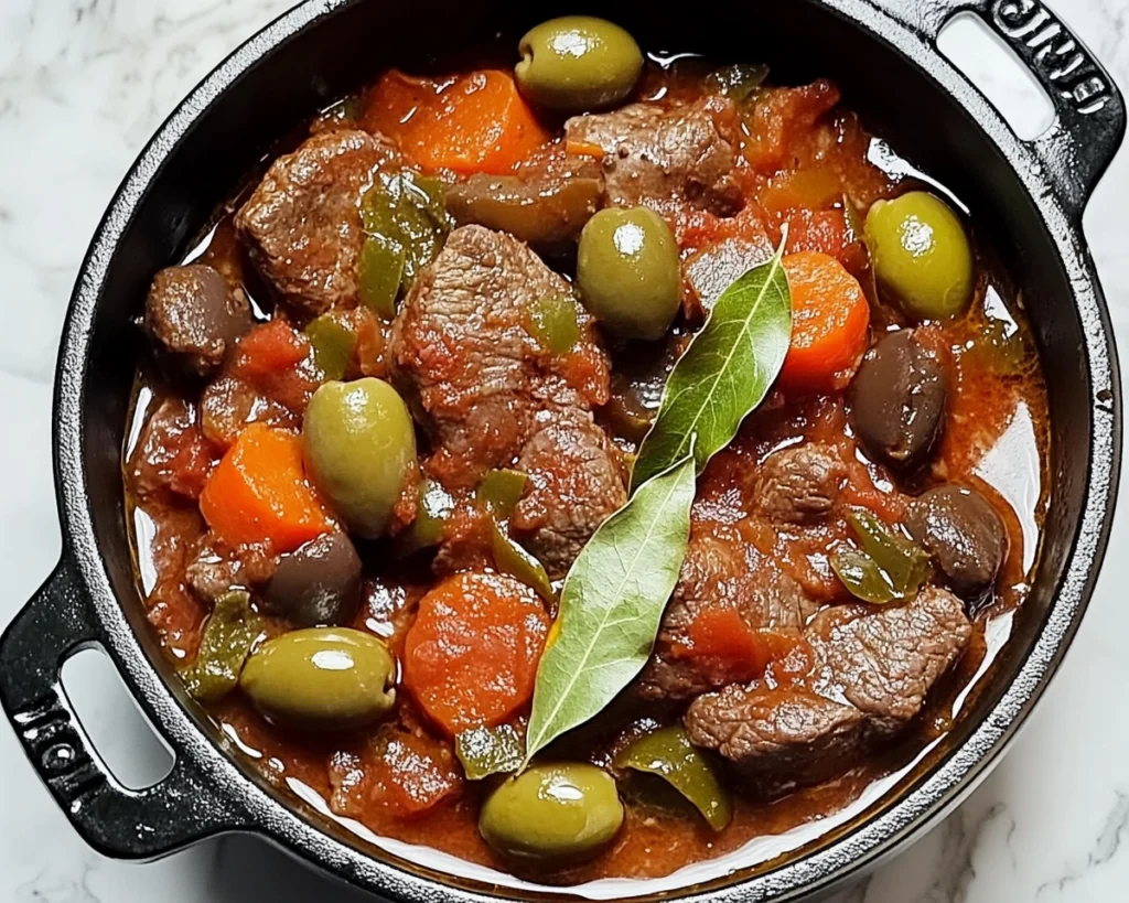 Sauté de veau aux olives